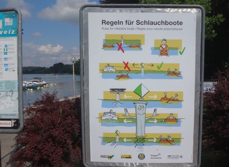 Regeln für Schlauchboote